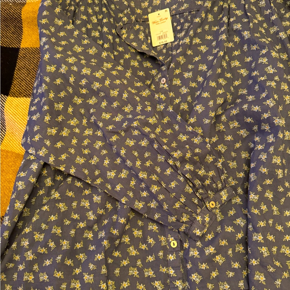 Lucky Brand Flower Pattern Shirt. Size L. New with tags!!